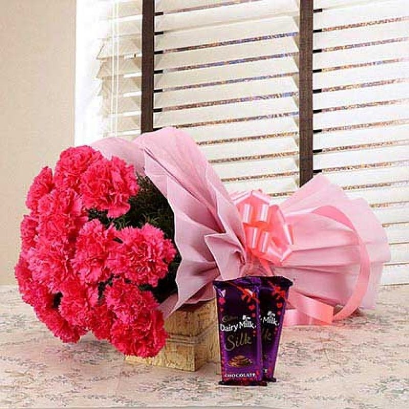 Carnations Combo Valentine's Gift