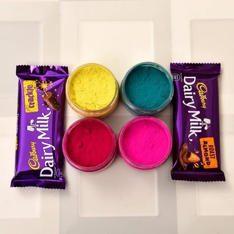 Dairy Milk Chocolates With Gulal