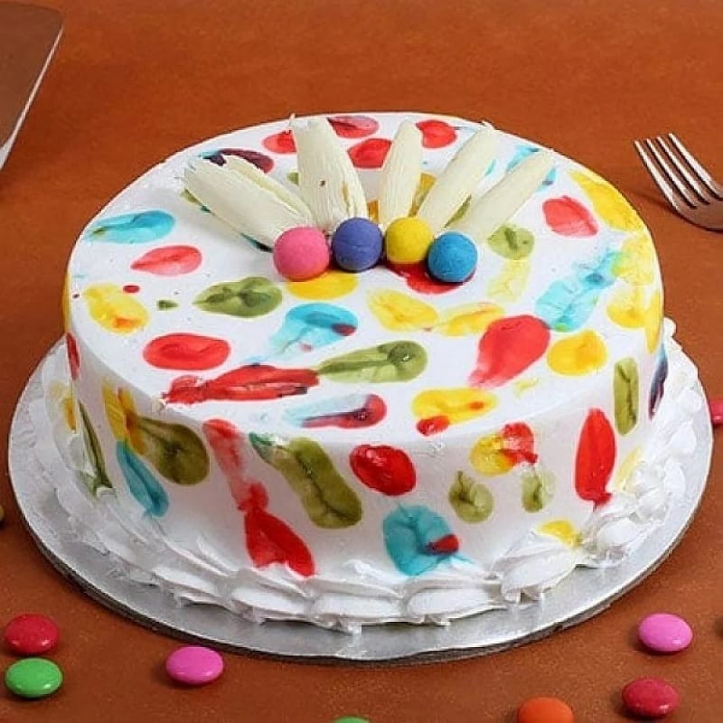 Colorful Holi Cake