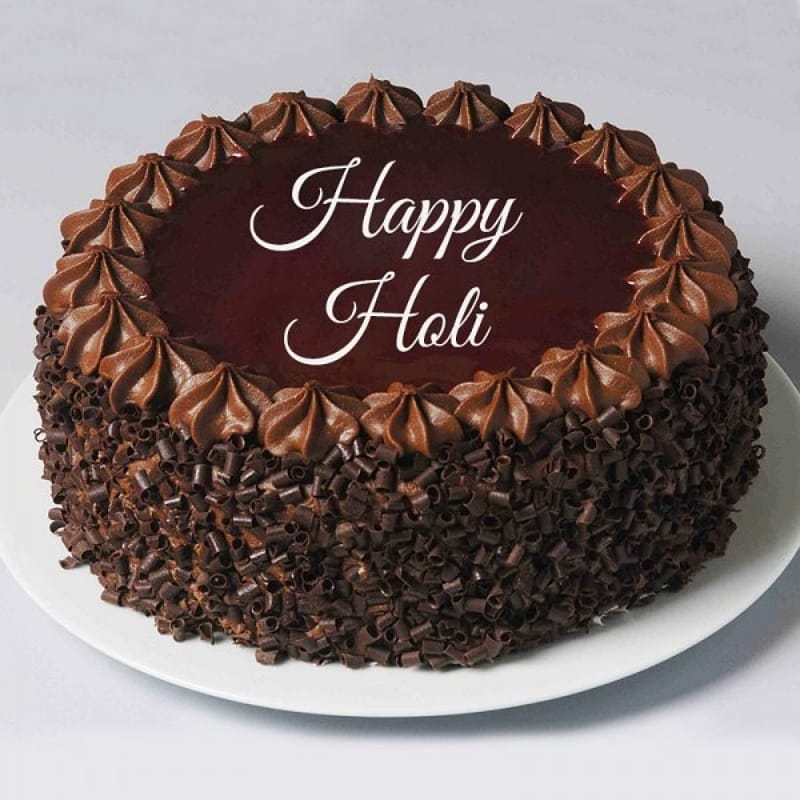 Holi Choco Chips Cake