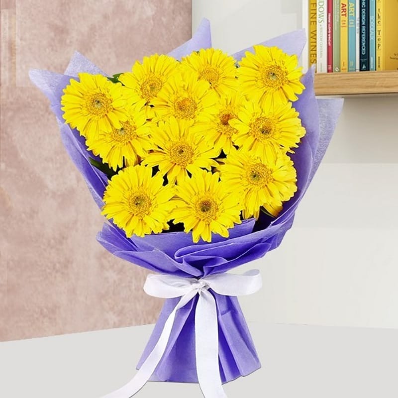 Yellow Gerberas Bouquet
