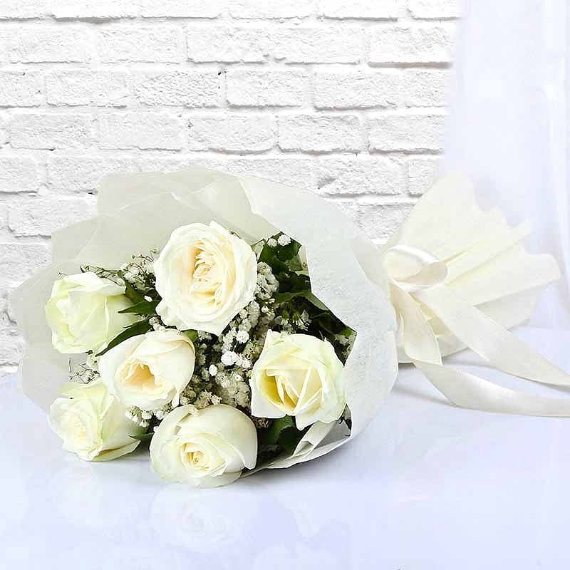 White Roses Bouquet