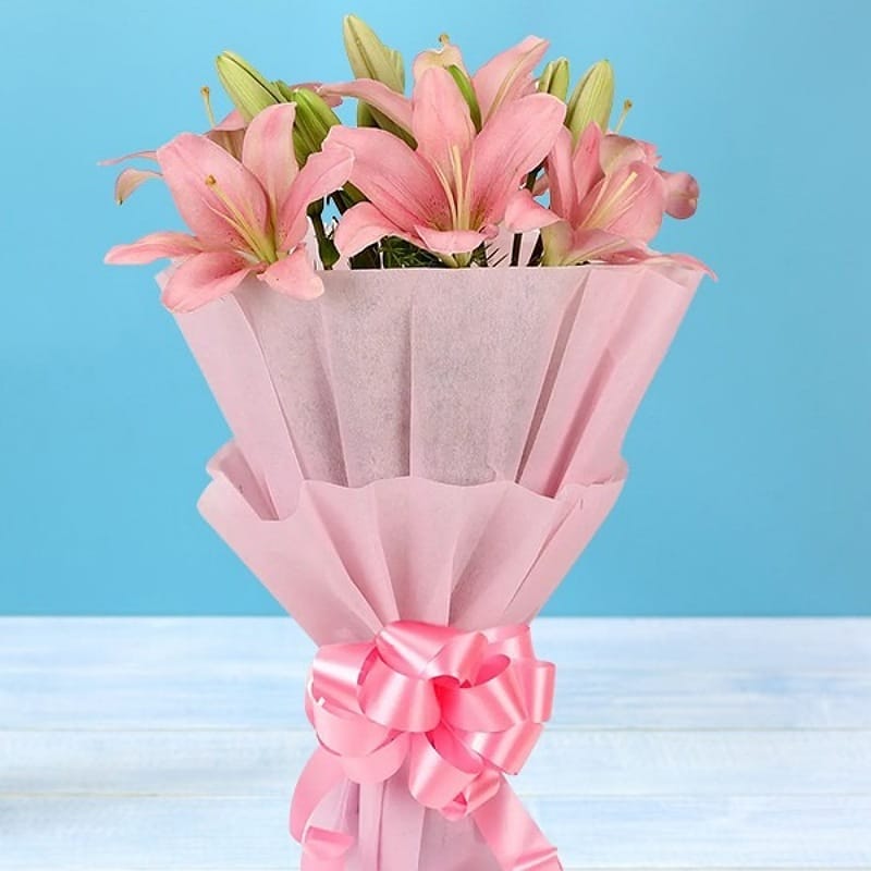 Pink Lilies Bouquet