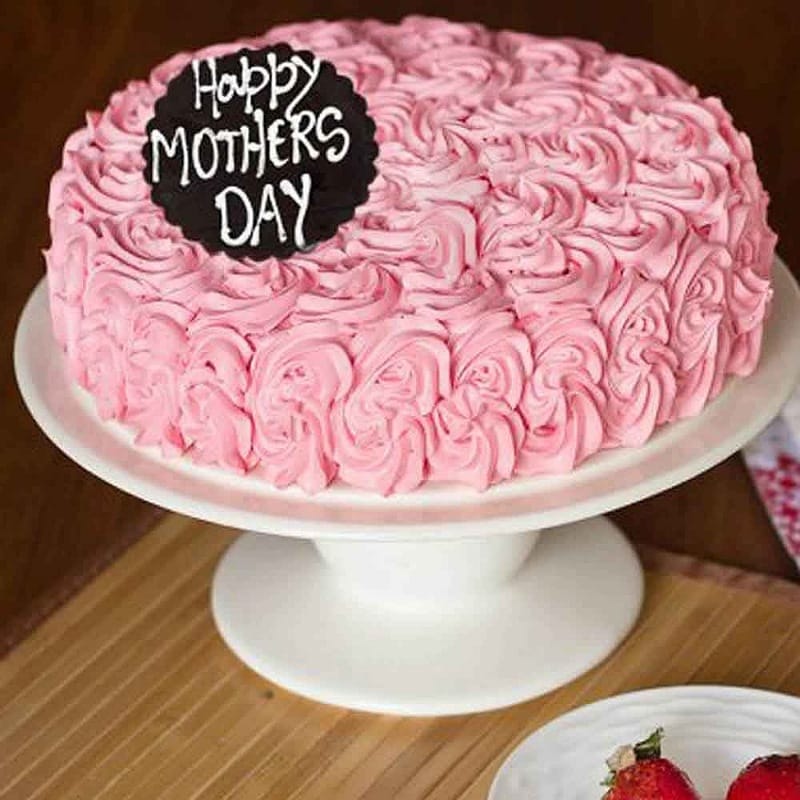 Mother's Day Pink Floral Cake
