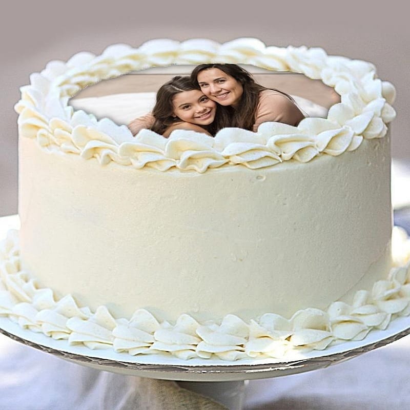 Vanilla Photo Cream Cake