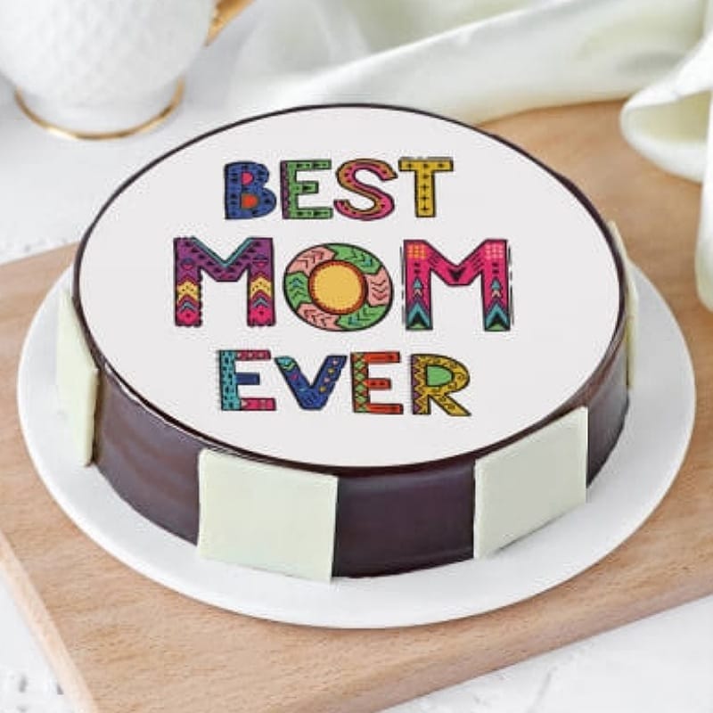 Best Mom Ever Photo Cake