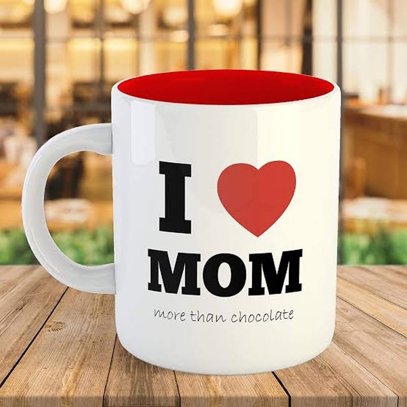 I Love Mom Personalized Mug