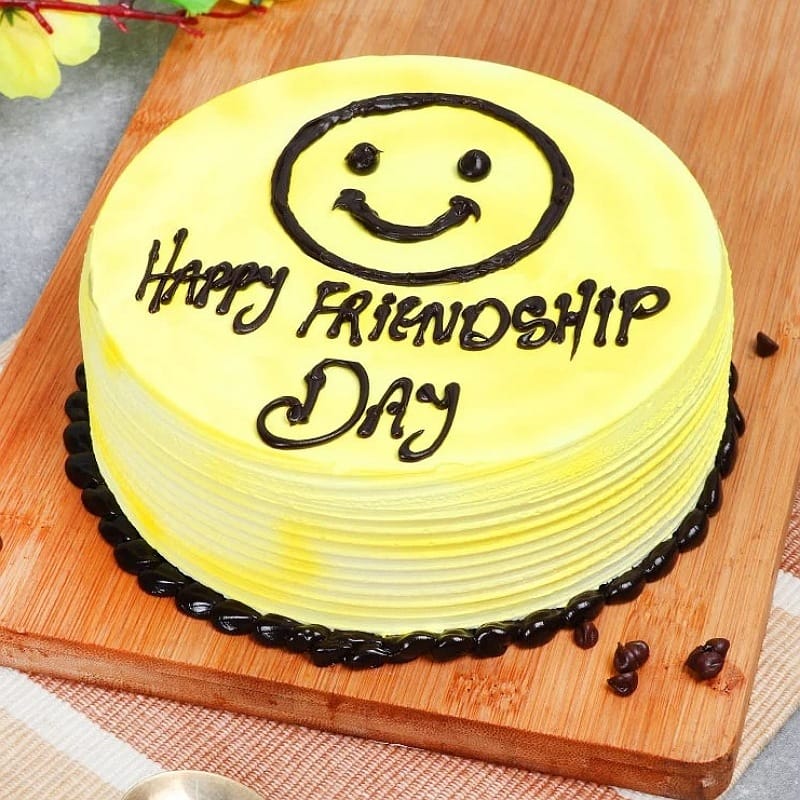 Friendship Day Smiley Cake