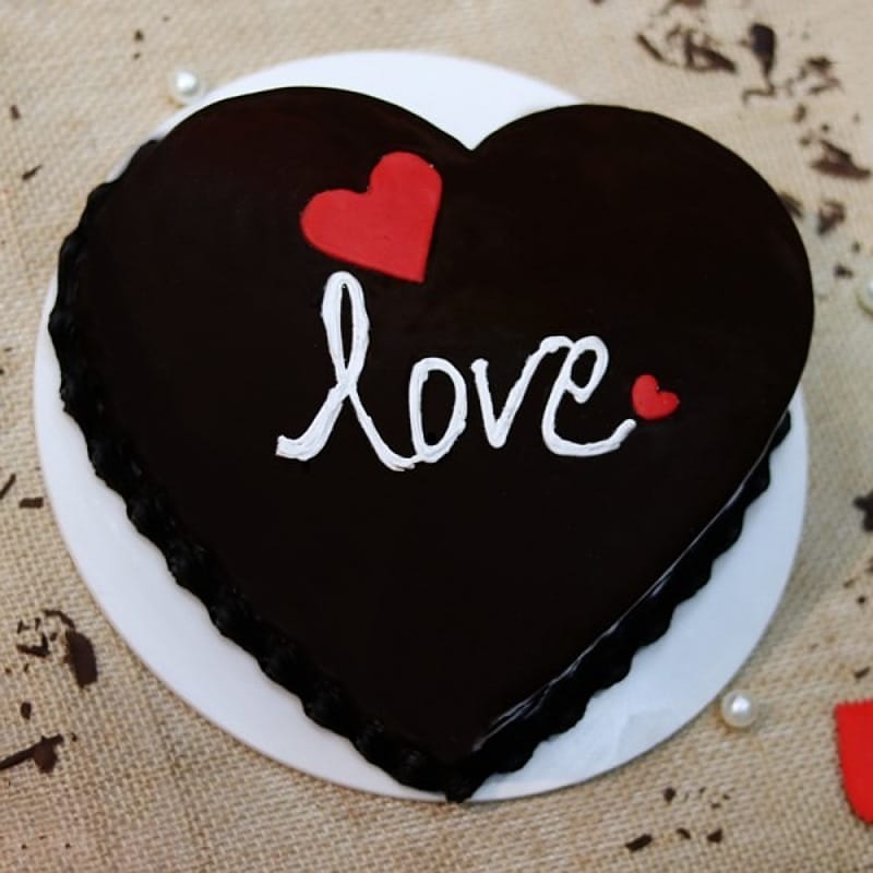 Love Truffle Heart Cake