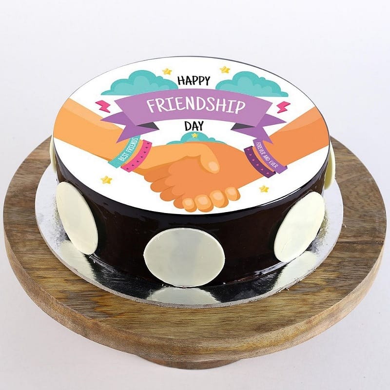 Friendship Day Truffle Custom Cake