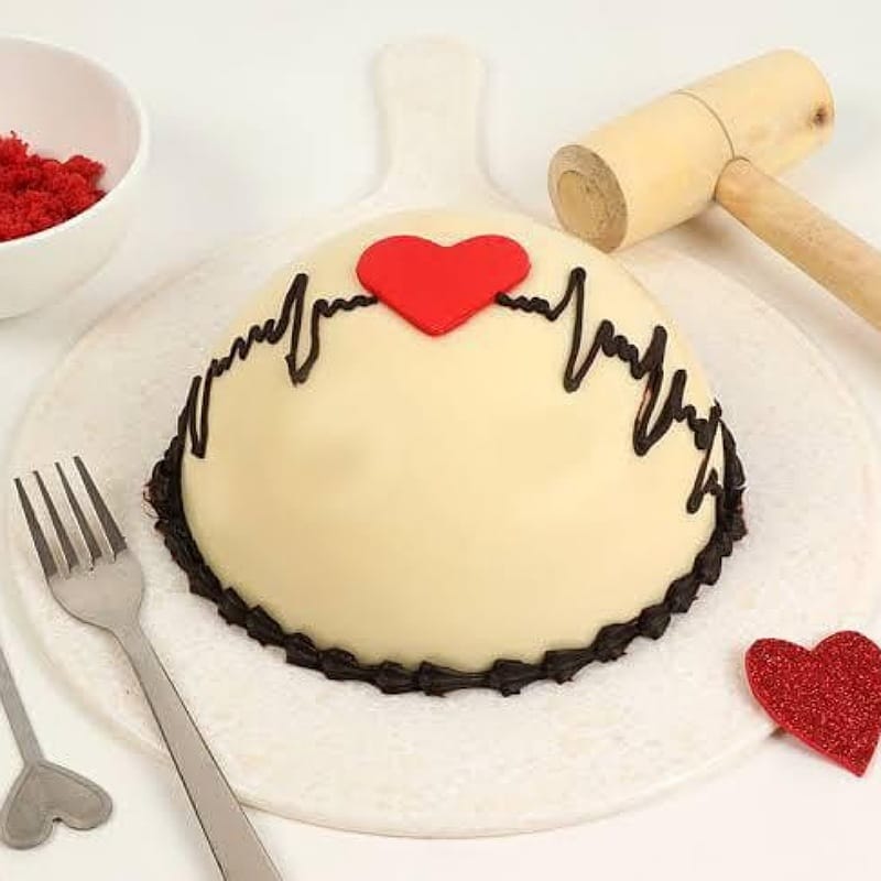 For My Love Pinata Cake