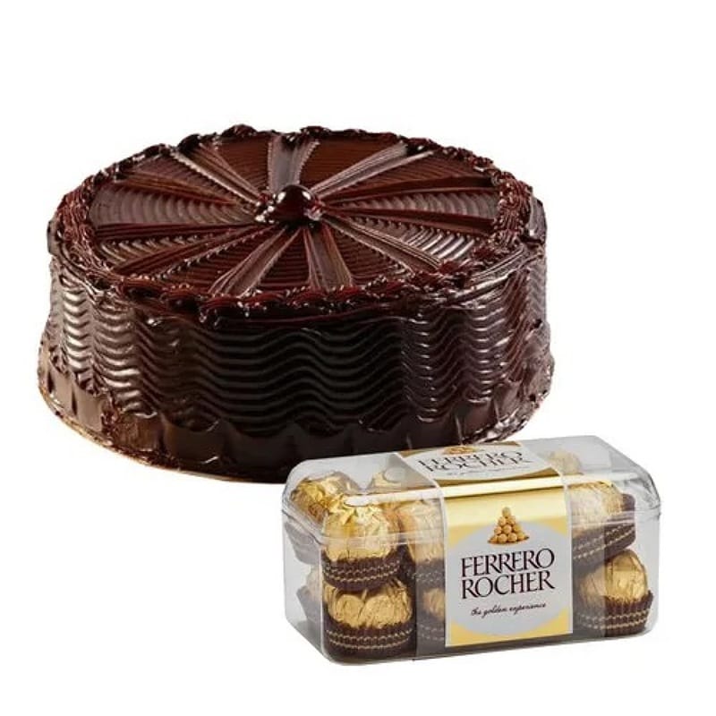 Chocolate Cake With Ferrero