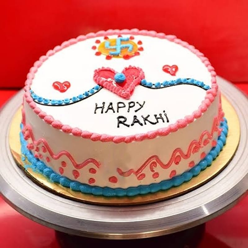 Vanilla Rakhi Cream Cake