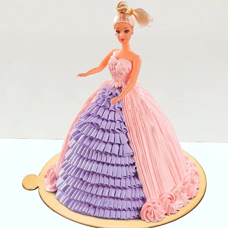 Adorable Barbie Doll Cake