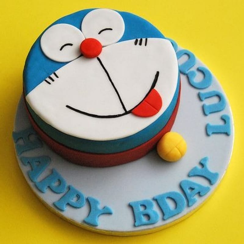 Delicious Doraemon Fondant Cake