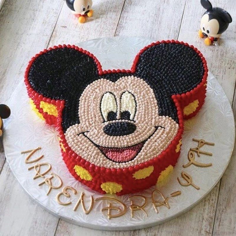 Mickey Mouse Cream Cake