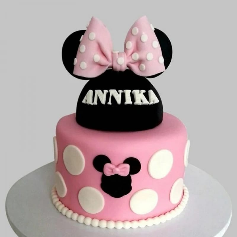 Micky Minnie Mouse Theme Cake