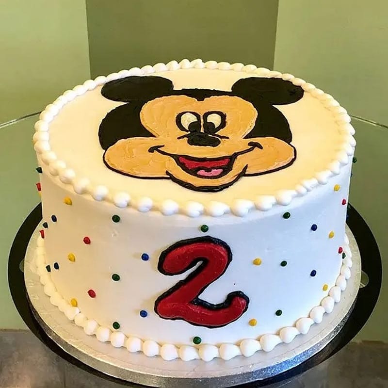 Micky Mouse Cream Cake