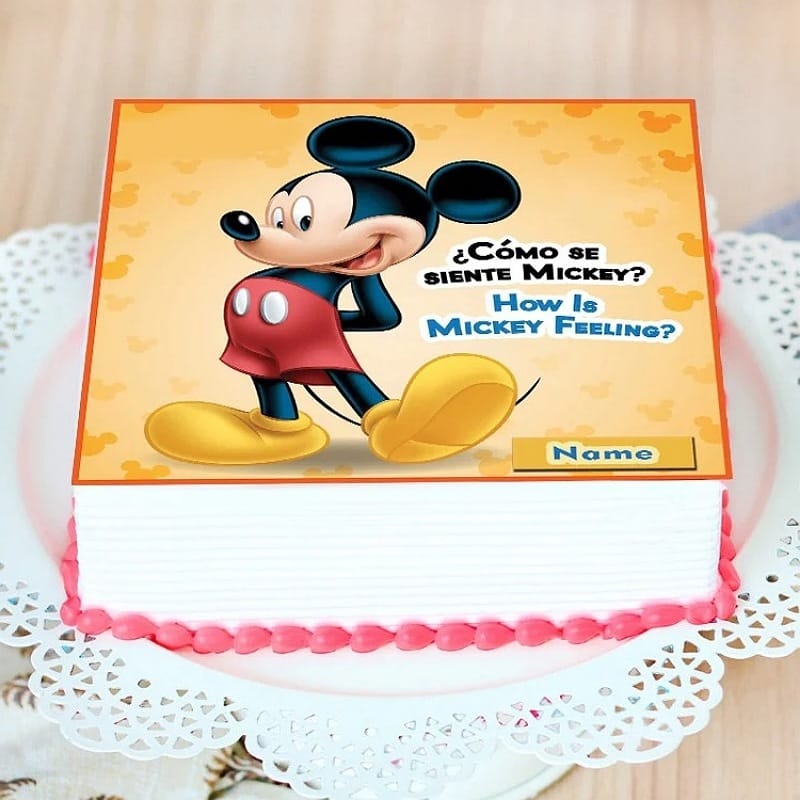 Personalised Micky Mouse Cake