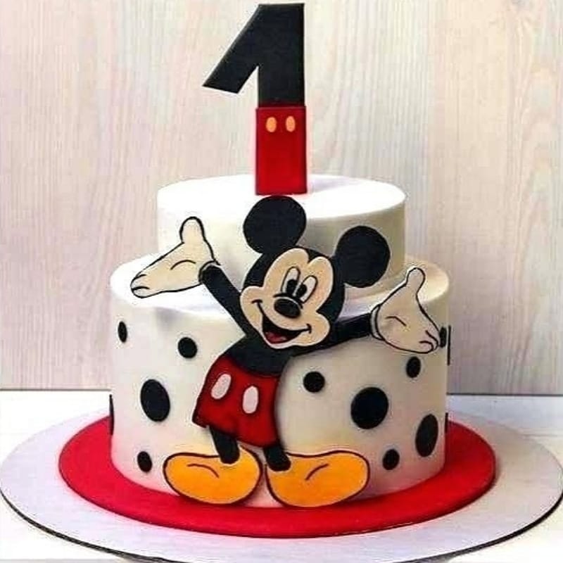 1st Birthday Micky Mouse Cake