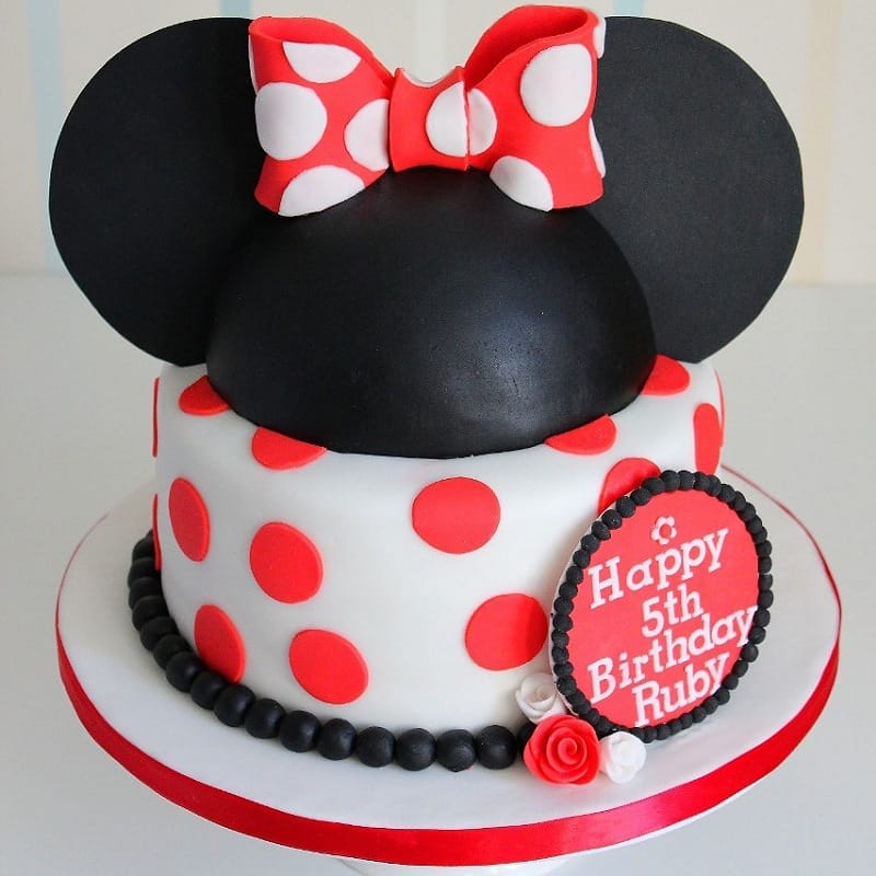 Flamboyant Micky N Minnie Theme Cake