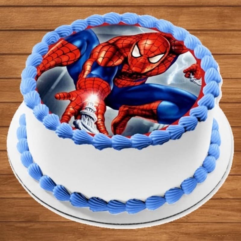 Spiderman Web Cake | Simple Spiderman Cake | Spiderman Birthday Cake –  Liliyum Patisserie & Cafe