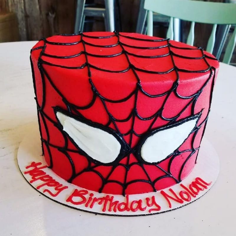 Lip Smacking Spiderman Cake