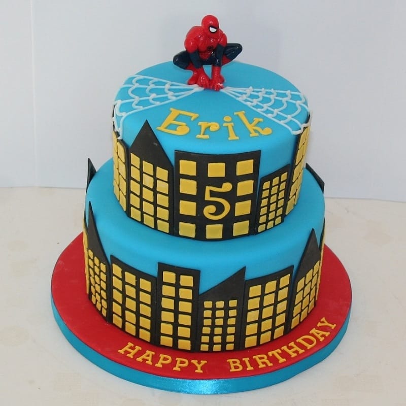 Glorious Spiderman Theme Cake