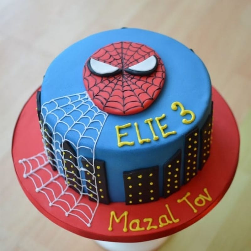 Marvel Spiderman Theme Cake