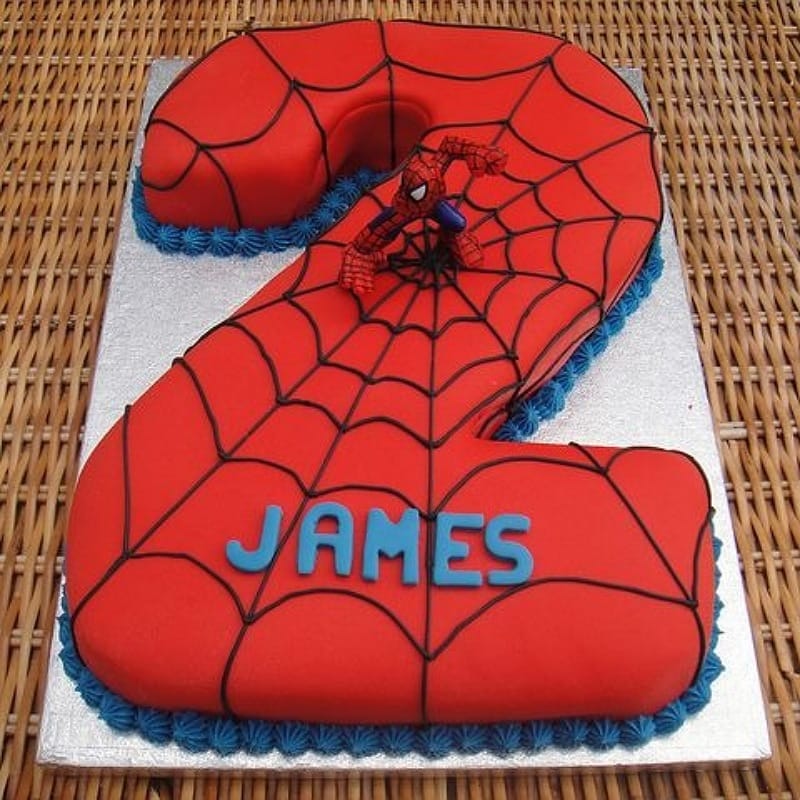 Numeric Spiderman Cake