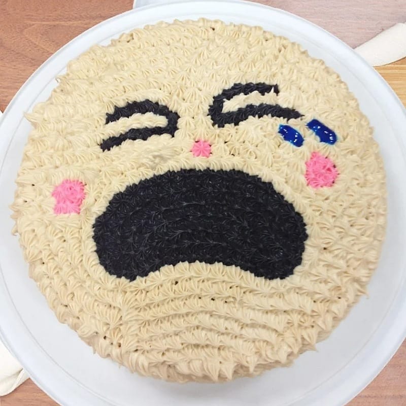 Smiley Face Sprinkle Cake | Hapa Bakery