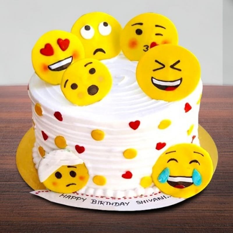 Delectable Emojis Cake