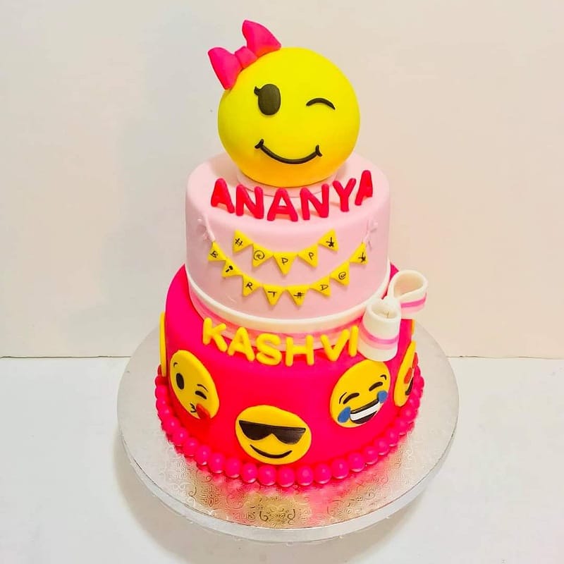Charming Emoji Theme Cake