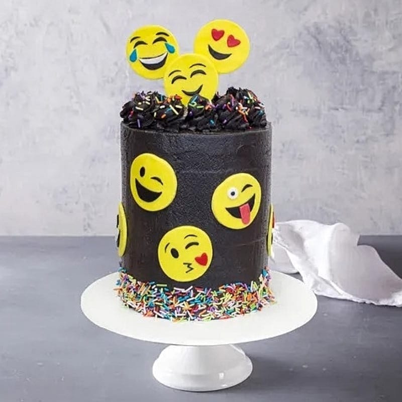 Crazy Emoji Celebrations Cake
