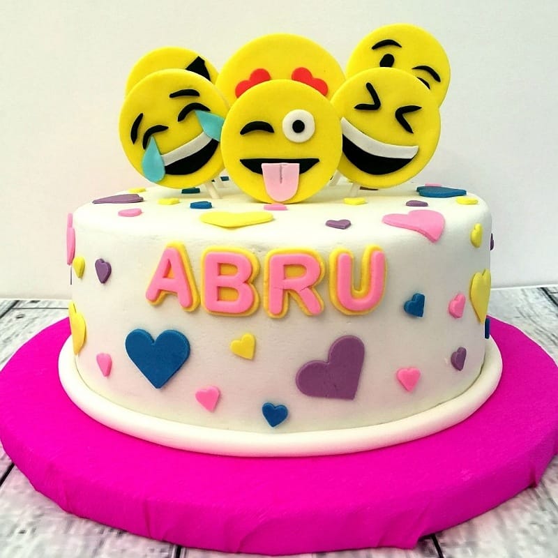 Alluring Emoji Theme Cake