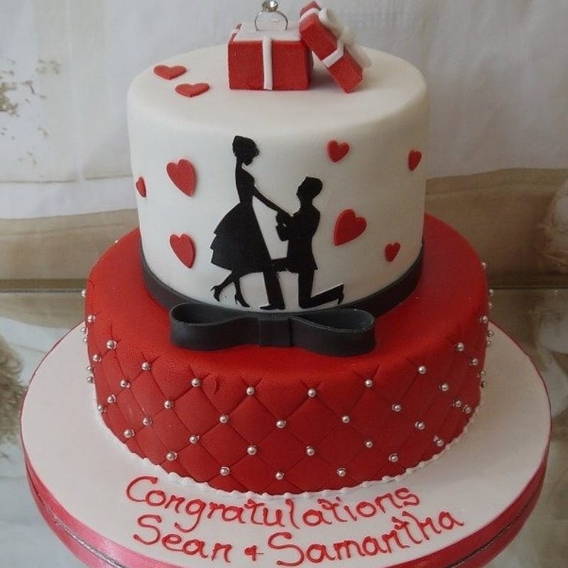 Engagement Theme Cake