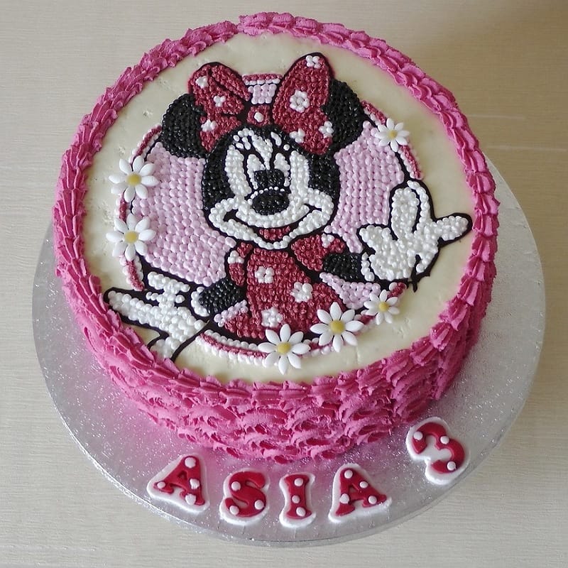 Minnie Mouse Cream Cake