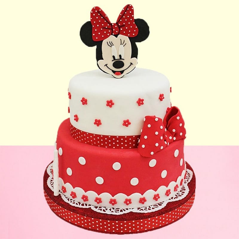 Minnie Mouse Cartoon Cake