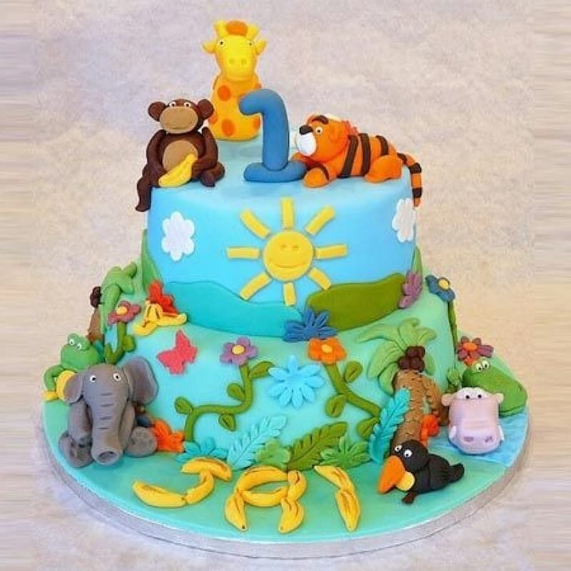 Fabulous Jungle Theme Cake