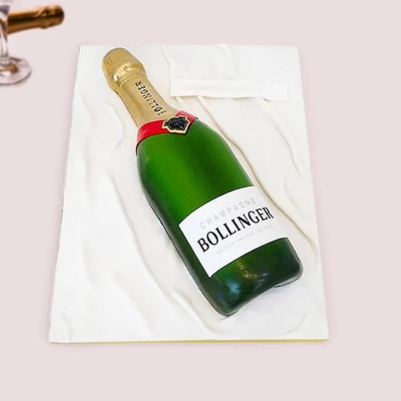 Bollinger Champagne Fondant Cake