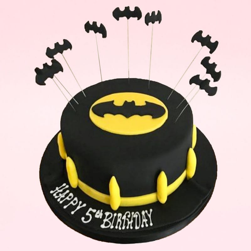 Priscilla's Specialty Cakes - I present to you my Batman cake. Batman is  rice cereal covered in modeling chocolate with fondant over that. Please  let me know if you like it. | Facebook