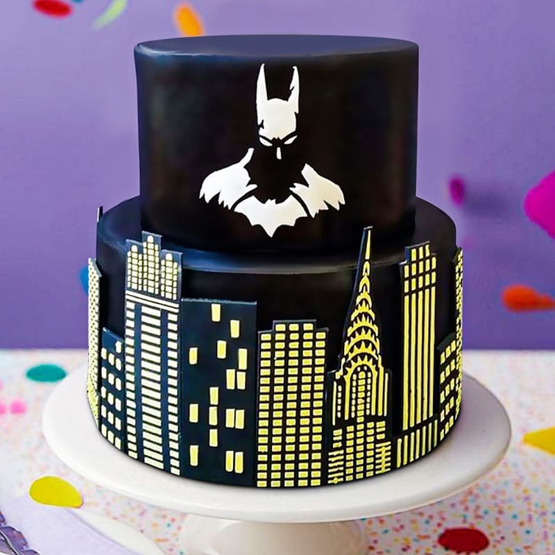 Creative Batman Fondant Cake