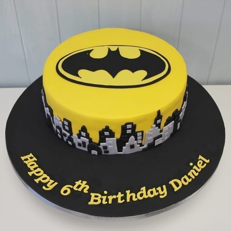 Batman Logo Birthday Cake