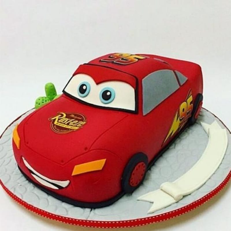 Red Car Fondant Cake