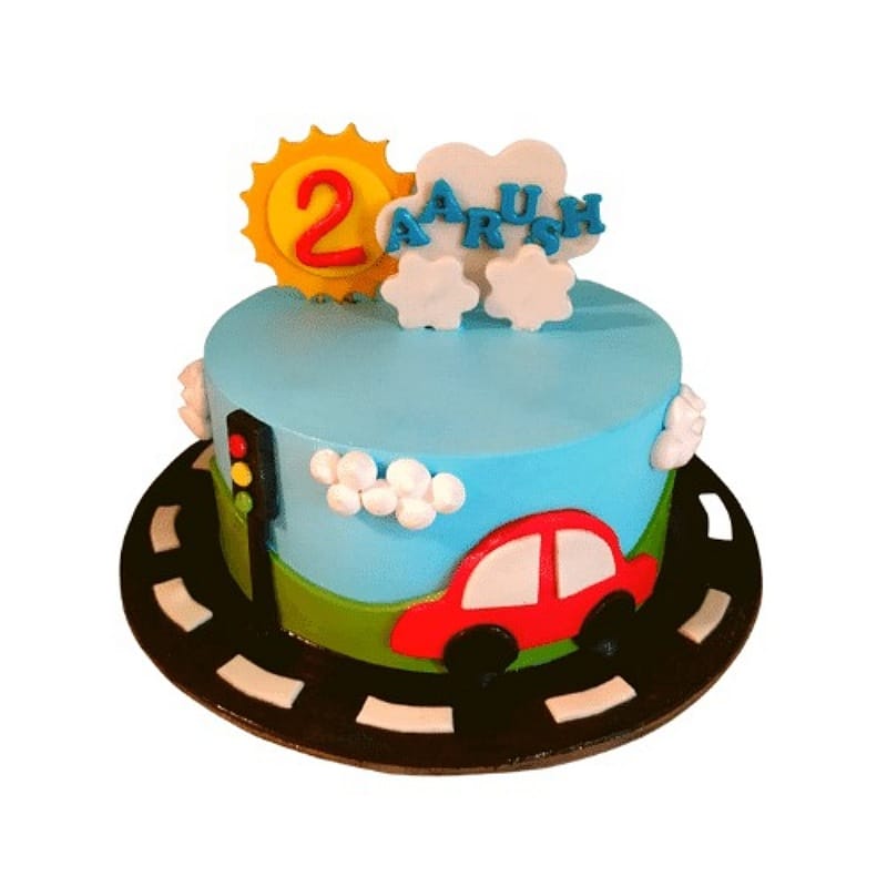 Scrumptious Car Theme Cake
