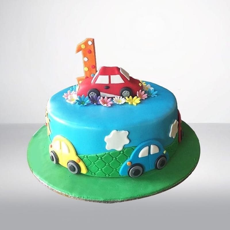Beautiful Car Theme Cake