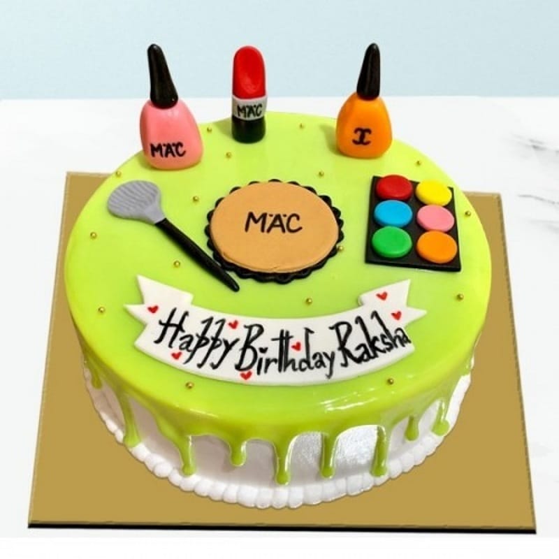 Birthday Makeup Theme Cake