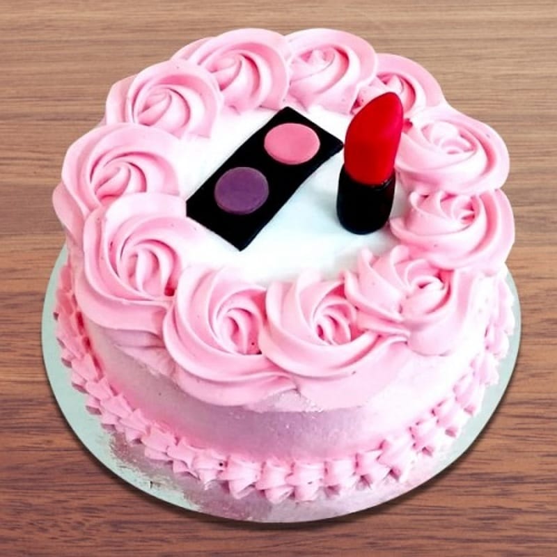 Makeup Theme Cake For Girls