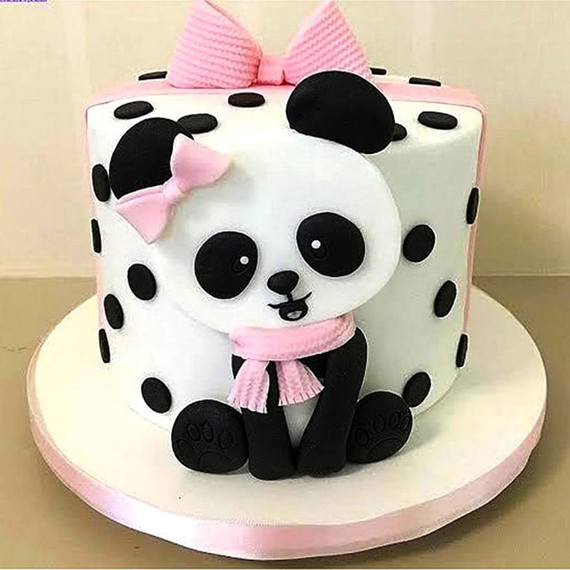 Adorable Panda Theme Cake