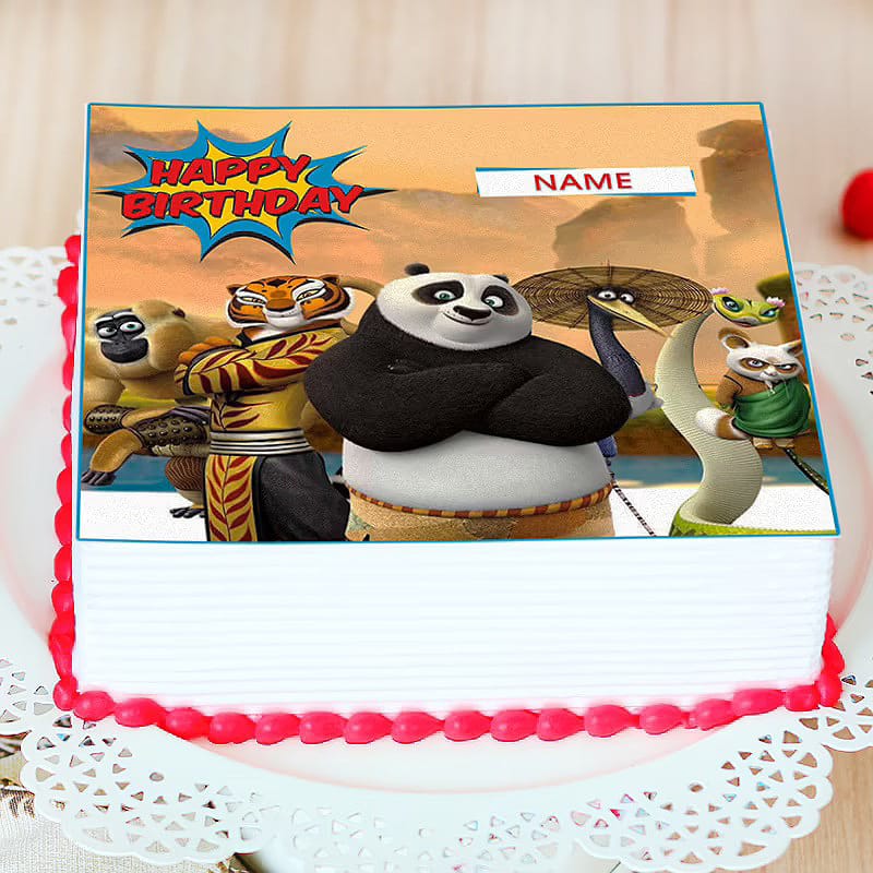 Kungfu Panda Photo Cake